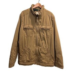 American Eagle Mens Field Chore Barn Jacket Flannel Lined Canvas XLT 09/14 9561